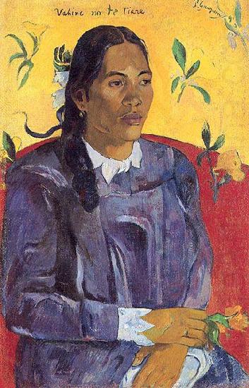Woman with a Flower, Paul Gauguin